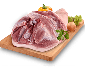 Svinjska plećka sa kožom i kostima